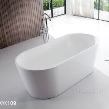 XYK109一體成型薄邊 小尺寸獨立浴缸120/130/140公分
