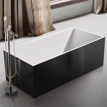 XYK708黑色外缸獨立浴缸110/120/130/140/150/160/170cm