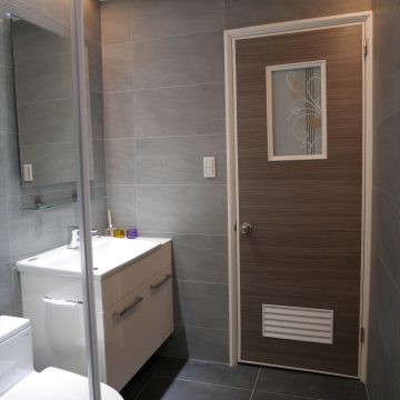 INAX面盆訂製 拼接檯面總寬85公分浴櫃