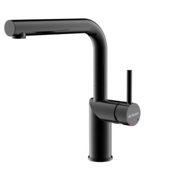 BK3467 黑色不鏽鋼L型廚房龍頭