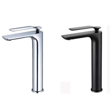 T0540面盆龍頭-加高款(鉻色、霧黑色)