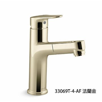 KOHLER 面盆龍頭-可抽拉33069T-4-AF(法蘭金)