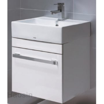 TOTO-L710CGUR臉盆浴櫃組50cm-黑、白二色-KLS710H