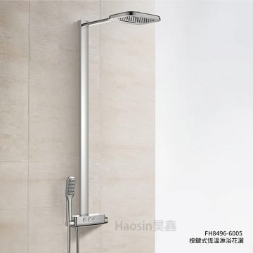 8496V-6005恆溫淋浴花灑(無下出水)-按鍵式115cm