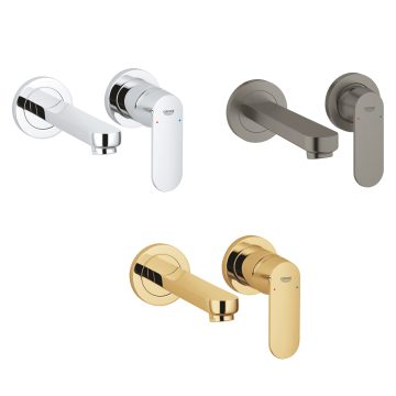 19381000德國GROHE 埋牆面盆龍頭(鉻色、黑色、金色)