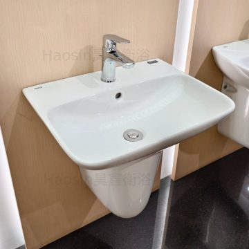 日本INAX AL-289VFC-TW/BW1壁掛臉盆-短腳-50*40cm薄邊(牌價5300元)