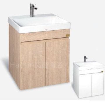 KLS1615浴櫃48.5cm（白/木紋二色）適用TOTO方盆LW1615CTW