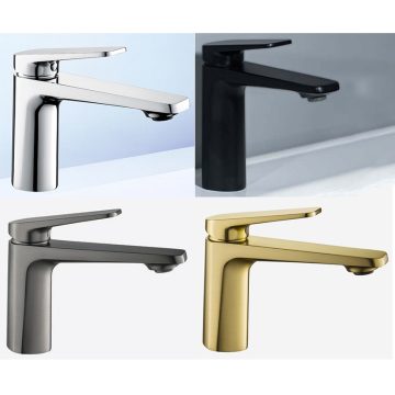 2590面盆龍頭(鉻色、消光黑、槍灰色、金色)