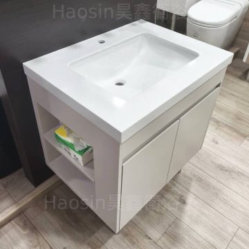 TOTO-LW540E下崁臉盆+訂製台面浴櫃（左側開放格）新盆型號LW1576MTW